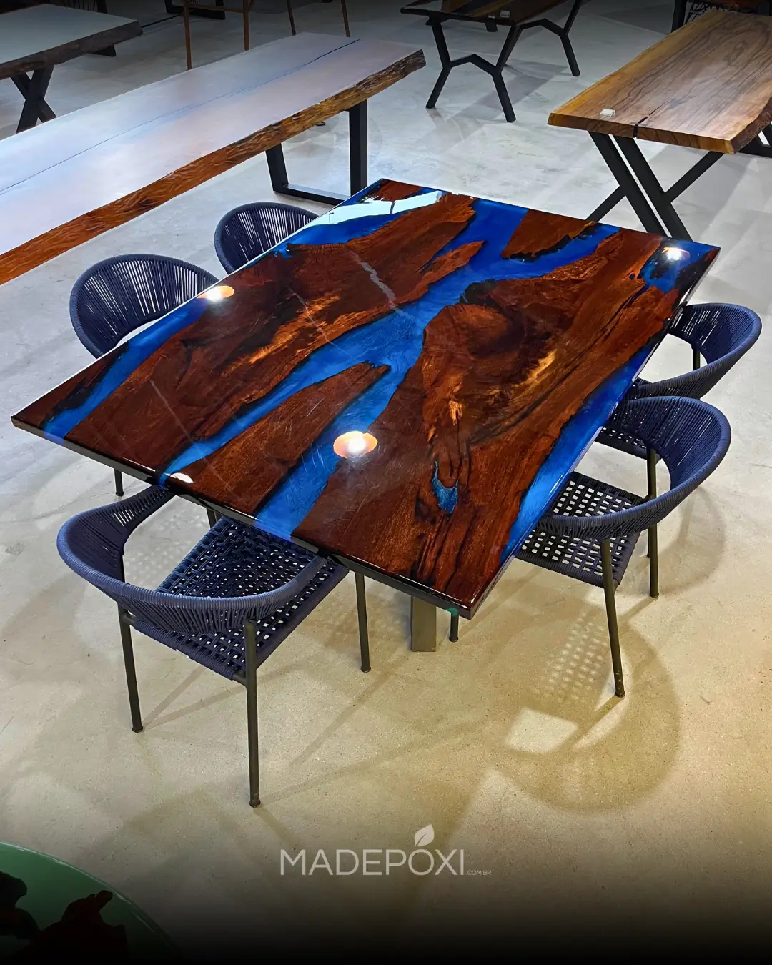 MESA RIVER TABLE AZUL